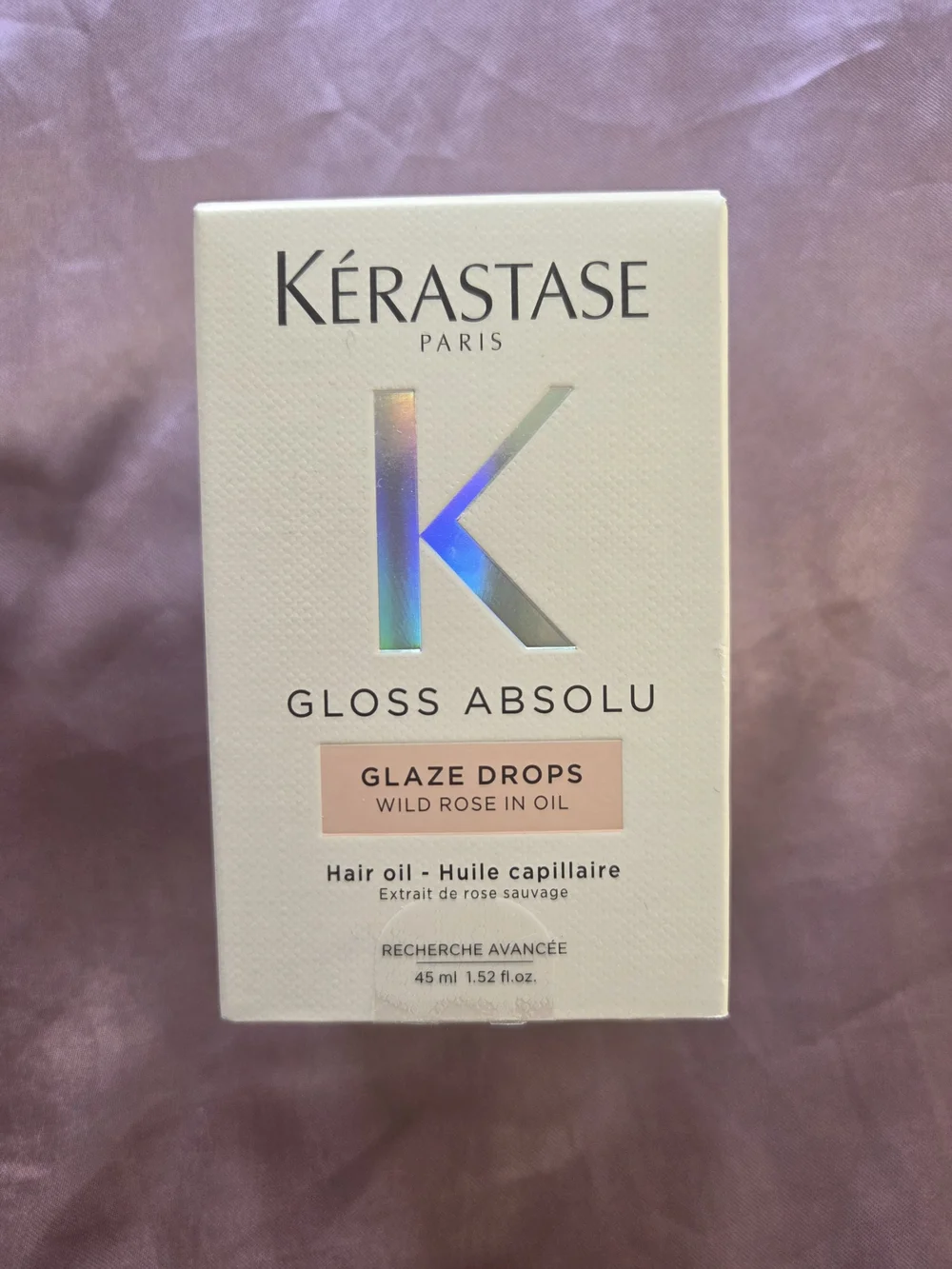 NWT Kérastase Gloss Absolu Glaze Drops - Wild Rose Hair Oil - 45 ml